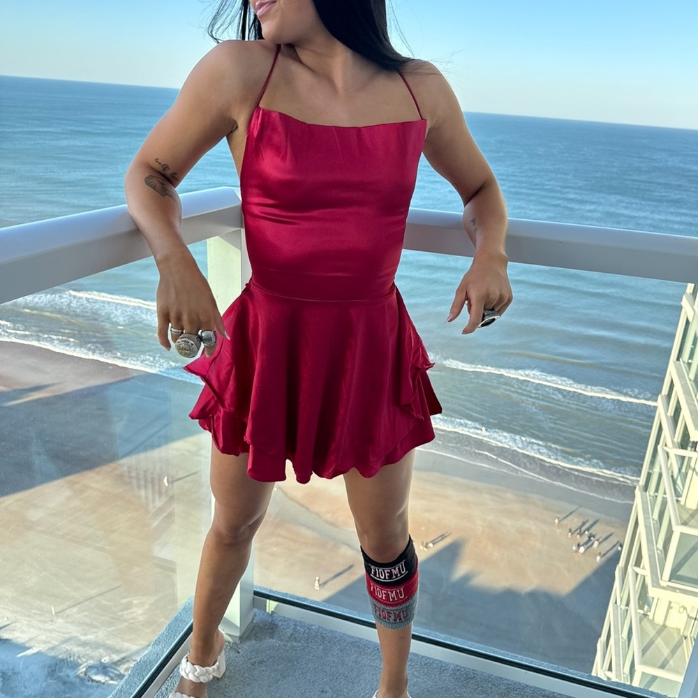 Red Silk Dress